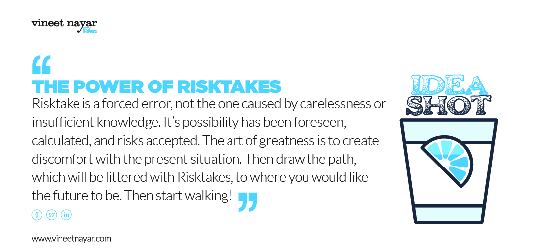 THE POWER OF RISKTAKES