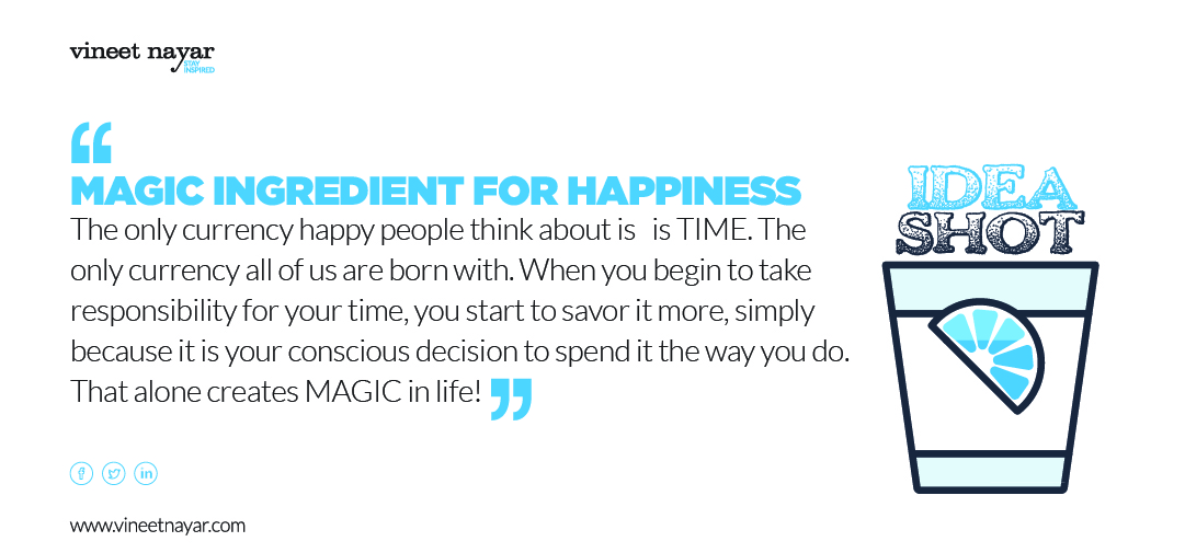 MAGIC INGREDIENT FOR HAPPINESS