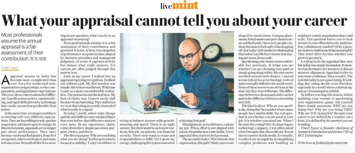 Look beyond your performance rating to find the real purpose behind your career path